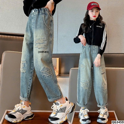 QG3459  QUẦN JEAN CHO BÉ GÁI
