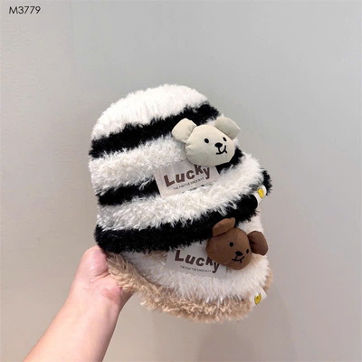 M3779 MŨ BUCKET LÔNG CHO BÉ