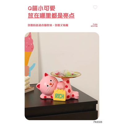 PK8508 ĐĨA ĐỰNG BÁNH KẸO HÌNH CHÚ MÈO