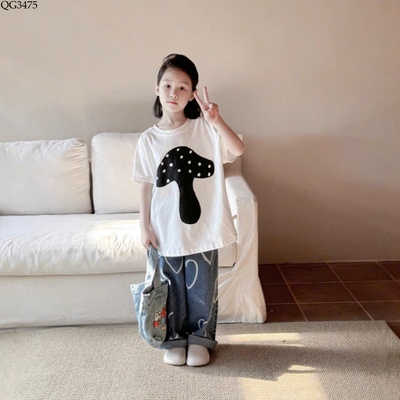 QG3475 QUẦN JEAN TIM CHO BÉ GÁI