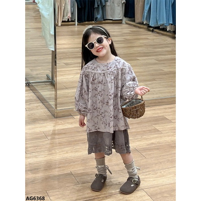AG6368 VÁY BAYDOLL HOA NHÍ CHO BÉ GÁI