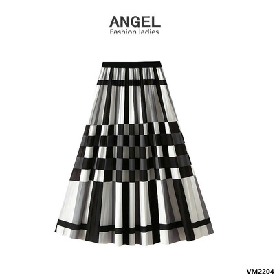 VM2204 CHÂN VÁY KẺ DÁNG DÀI ANGEL