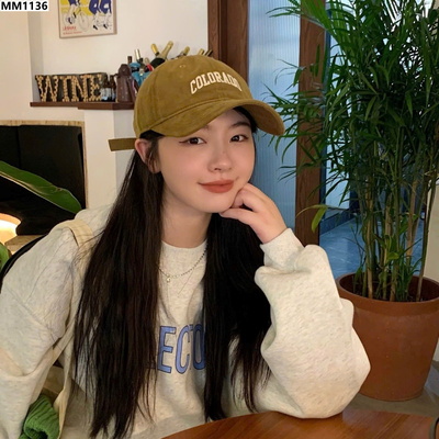 MM1136 MŨ LƯỠI TRAI CHỮ CHO NAM NỮ