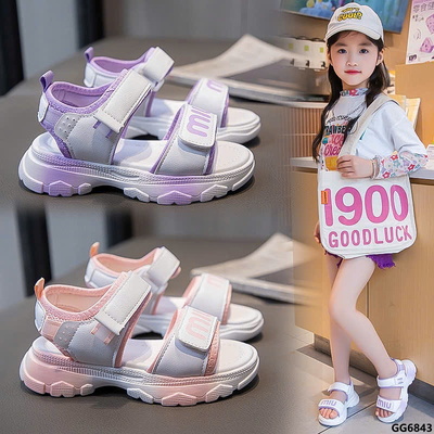 GG6843 DÉP SANDAL CHỮ MIUMIU BÉ GÁI