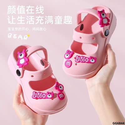 GG6844 DÉP CROSS GẤU DÂU CHO BÉ GÁI