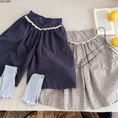 QG3489 QUẦN ỐNG RỘNG CHO BÉ GÁI