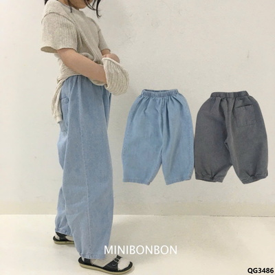 QG3486 QUẦN JEAN MỀM CẠP CHUN CHO BÉ GÁI