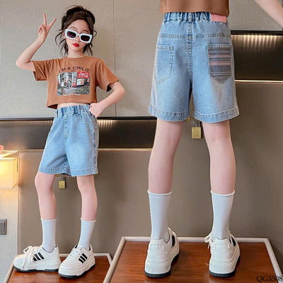 QG3508 QUẦN SHORT JEAN CHO BÉ GÁI