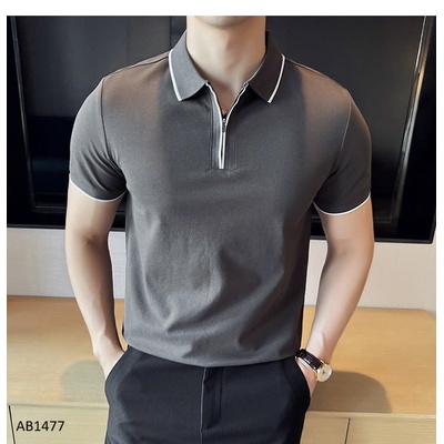 AB1477  ÁO POLO NAM CỔ KÉO KHÓA CAO CẤP