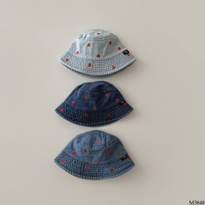 M3848  MŨ DENIM TIM CHO BÉ