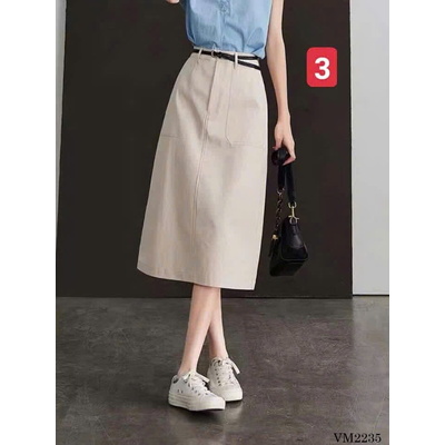 VM2235 CHÂN VÁY KAKI CHỮ A