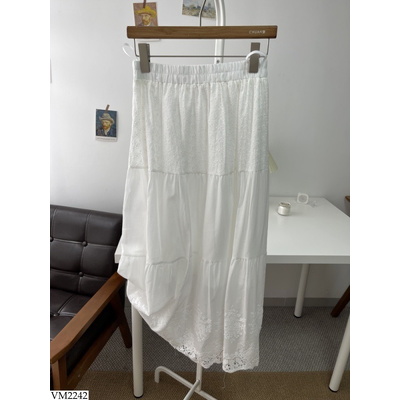 VM2242 CHÂN VÁY THÔ DẬP HOA DÁNG DÀI NỮ