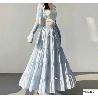 VM2239 CHÂN VÁY NƠ HÈ NHÀ ANGEL