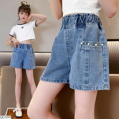 QG3555 QUẦN SHORT JEAN BÉ GÁI