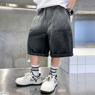 QT3704 QUẦN SHORT JEAN LOANG MÀU