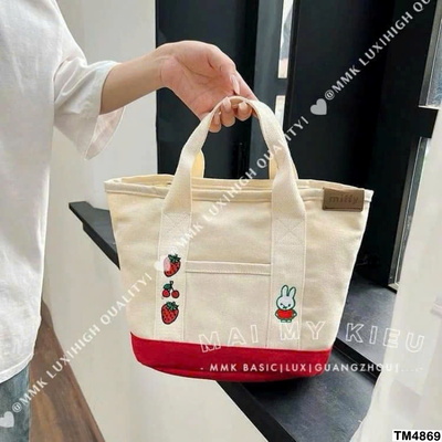 TM4869 TÚI TOTE VẢI ĐA NĂNG NHIỀU NGĂN