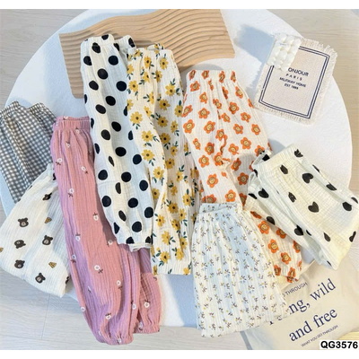 QG3576 QUẦN BO ỐNG CHỐNG MUỖI CHO BÉ