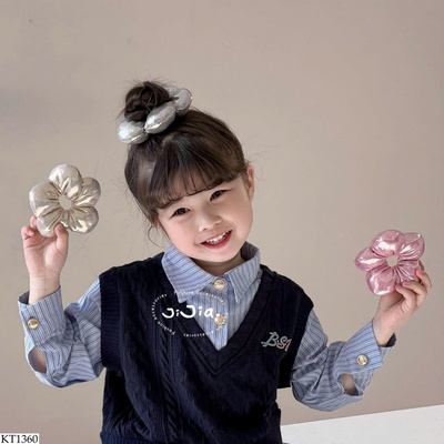 KT1360 NƠ BUỘC TÓC BÔNG HOA