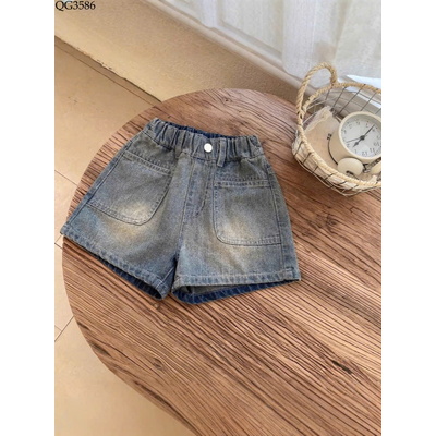 QG3586 QUẦN SHORT JEAN CHO BÉ GÁI