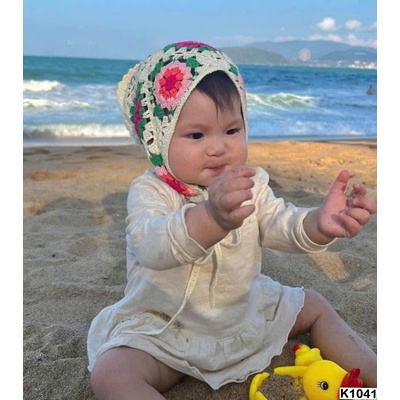 K1041 KHĂN TUBAN HOA ĐI BIỂN