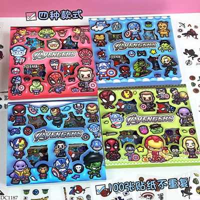 DC1187 SET 100 STICKER SIÊU NHÂN
