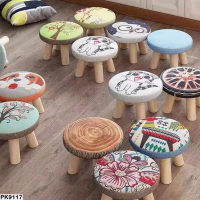 PK9117 GHẾ ĐỆM TRÒN 4 CHÂN DECOR