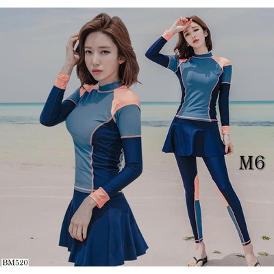 BM520 SET BỘ BƠI NỮ QUẦN, ÁO DÀI TAY