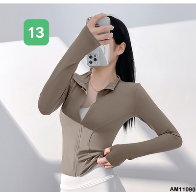 AM11090 ÁO KHOÁC TẬP THỂ THAO DÀI TAY NỮ