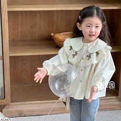 AG6471 ÁO SƠ MI BÉ GÁI GIÁ MỚI