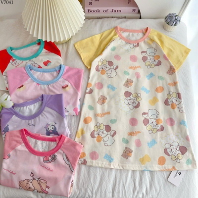 V7041 VÁY NGỦ MẶC NHÀ CHO BÉ