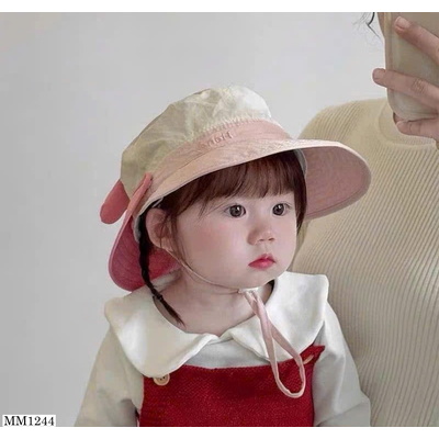 MM1244  MŨ RỘNG VÀNH HỌA TIẾT THÚ CƯNG CHO BÉ