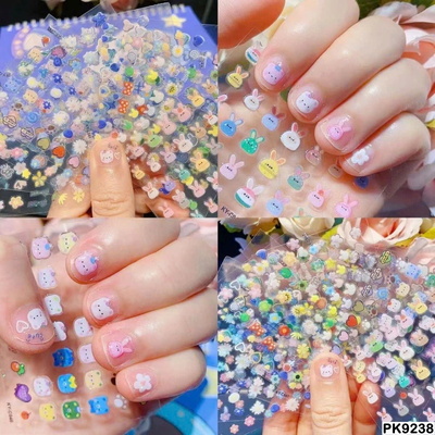 PK9238 SET 30 TỜ STICKER DÁN MÓNG TAY