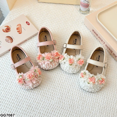 GG7087 GIÀY BÚP BÊ HOA NỔI CHO BÉ