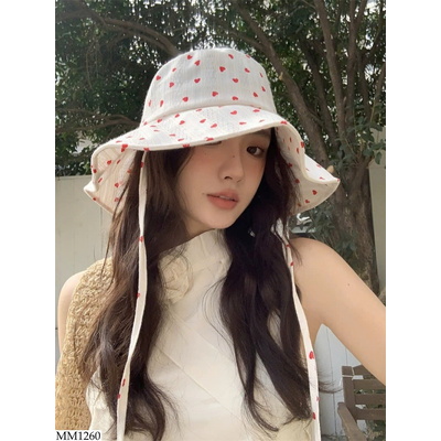 MM1260 MŨ VẢI VÀNH TRÒN CHẤM BI
