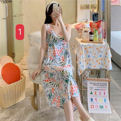 VM2388 VÁY NGỦ 2 DÂY CHO NỮ