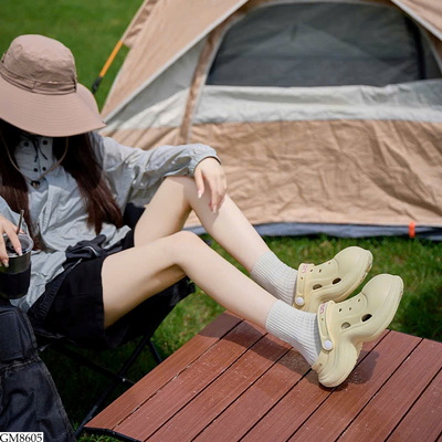 GM8605 SỤC CROCS CHO NỮ ĐẾ DÀY