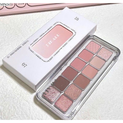 MP624 BẢNG PHẤN MẮT TRANG ĐIỂM 12 Ô KÈM CỌ