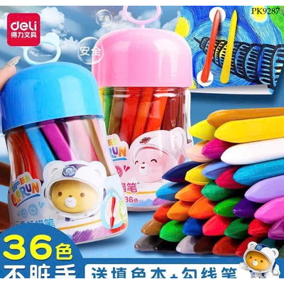 PK9287 HỘP 36 MÀU BÚT SÁP DELI