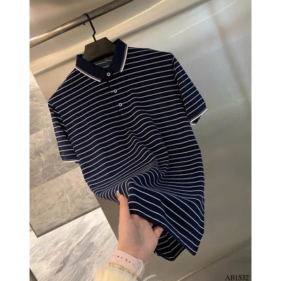 AB1532 ÁO POLO KẺ CHO NAM IN BLUE