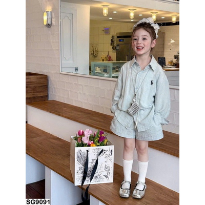 SG9091 SET BỘ ÁO SƠ MI MIX QUẦN SHORT BG AMBB