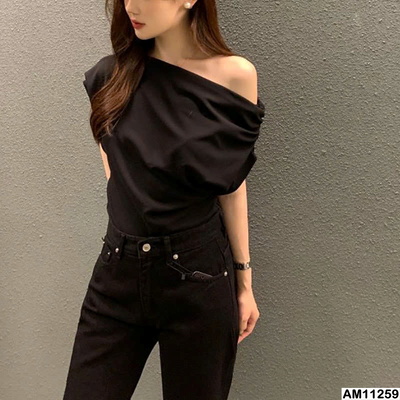 AM11259 ÁO THUN LỆCH VAI CHO NỮ
