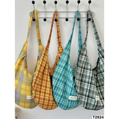 T2924 TÚI ĐEO CHÉO KẺ CARO CHO BÉ