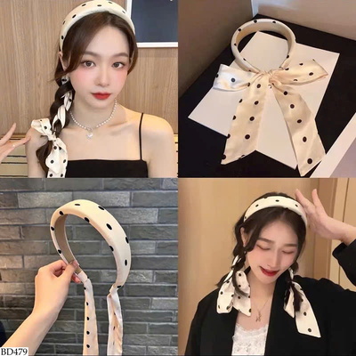 BD479 SET 2C BỜM TÓC NỮ KÈM RUY BĂNG
