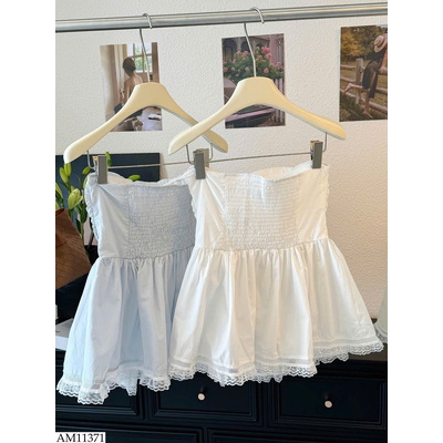 AM11371 ÁO ỐNG VIỀN REN ANNA