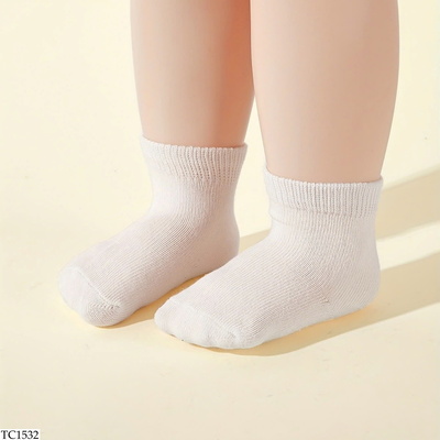 TC1532 SET 10 ĐÔI TẤT TRẮNG CHO BÉ