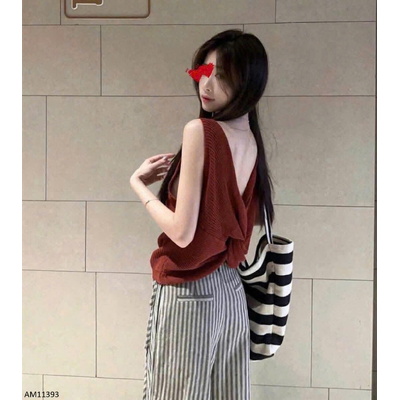 AM11393 ÁO BA LỖ KHOÉT LƯNG