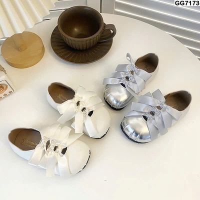 GG7173 GIÀY BÚP BÊ 3 NƠ BG