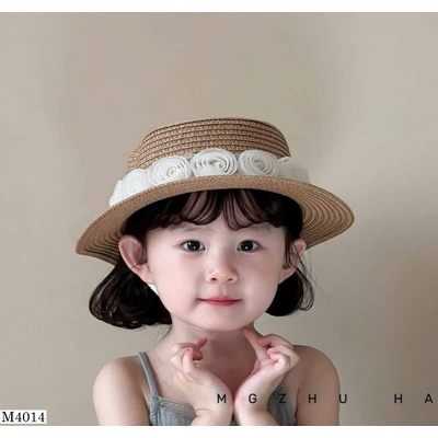M4014  MŨ VÀNH TRÒN ĐÍNH HOA CHO BÉ
