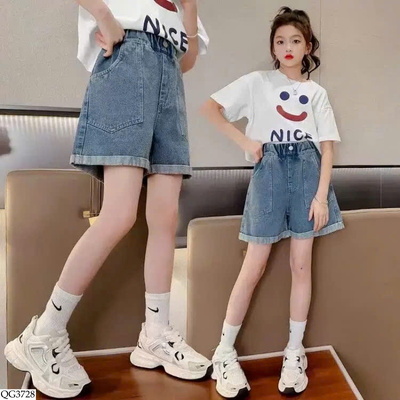 QG3728 QUẦN SHORT JEAN BÉ GÁI