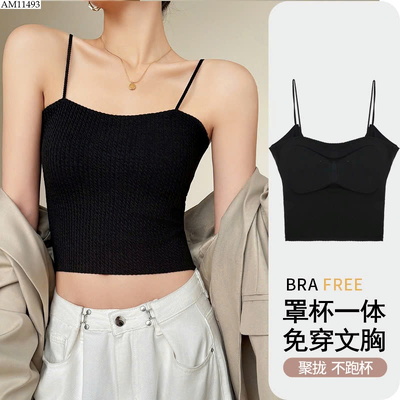 AM11493 ÁO 2 DÂY KÈM ĐỆM NGỰC CHO NỮ